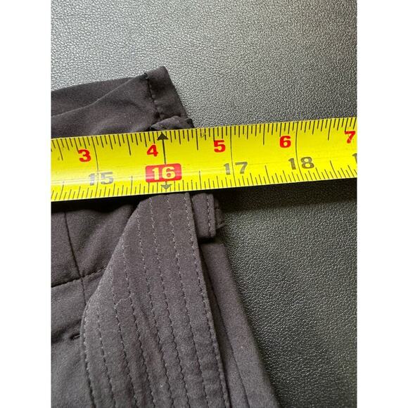 Athleta Skyline Shorts Paperbag Waist Tie Pleated High Waisted Black Size 10 - Picture 8 of 9